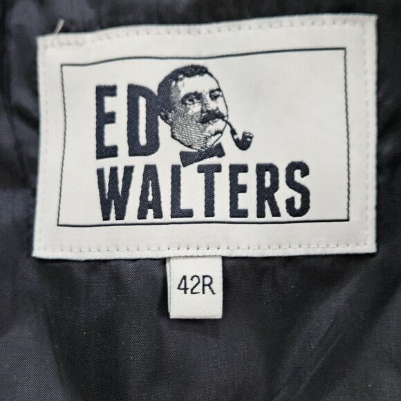 Ed Walters Blazer 42R Gray Corduroy Cotton Sport Coat 2B 1 Vent Academia Preppy - Picture 3 of 16